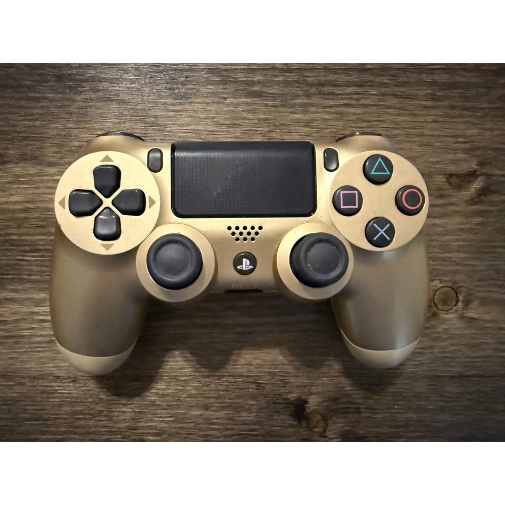 Sony PlayStation 4 DualShock Controller Gold Excellent Wireless *Works*